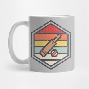 Retro Badge Cricket Mug